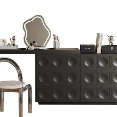 意式极简风家用卧室烤漆工艺梳妆台斗柜一体大小户型带妆镜妆台