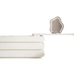 意式极简奶油风白色妆台卧室家用烤漆工艺梳妆打扮置物妆台