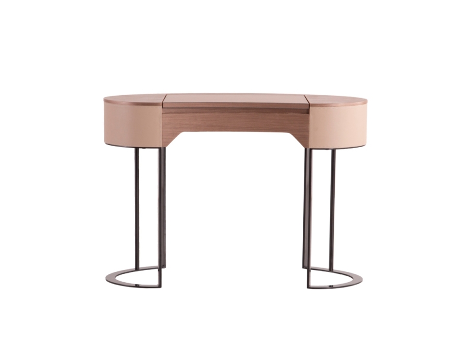 迪多那系列 意式极简风小户型卧室带妆镜梳妆台